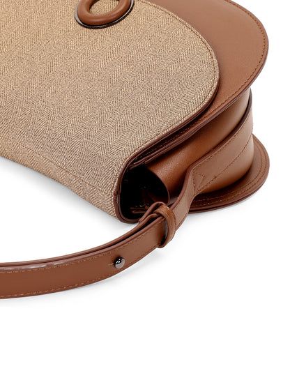 Exotic Simone Textured Saddle Bag
