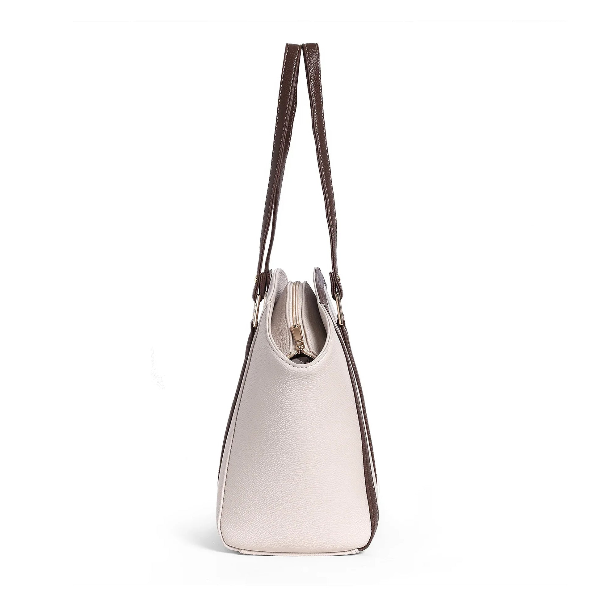 Elegant Dual-Tone Structured Tote Bag - exoticstore
