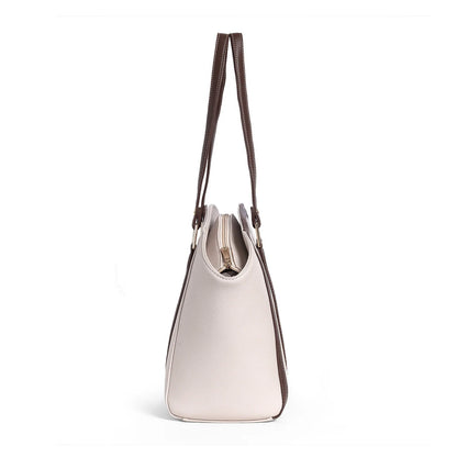Elegant Dual-Tone Structured Tote Bag - exoticstore