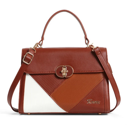 Exotic Elegant Tri-Tone Structured Handbag - exoticstore