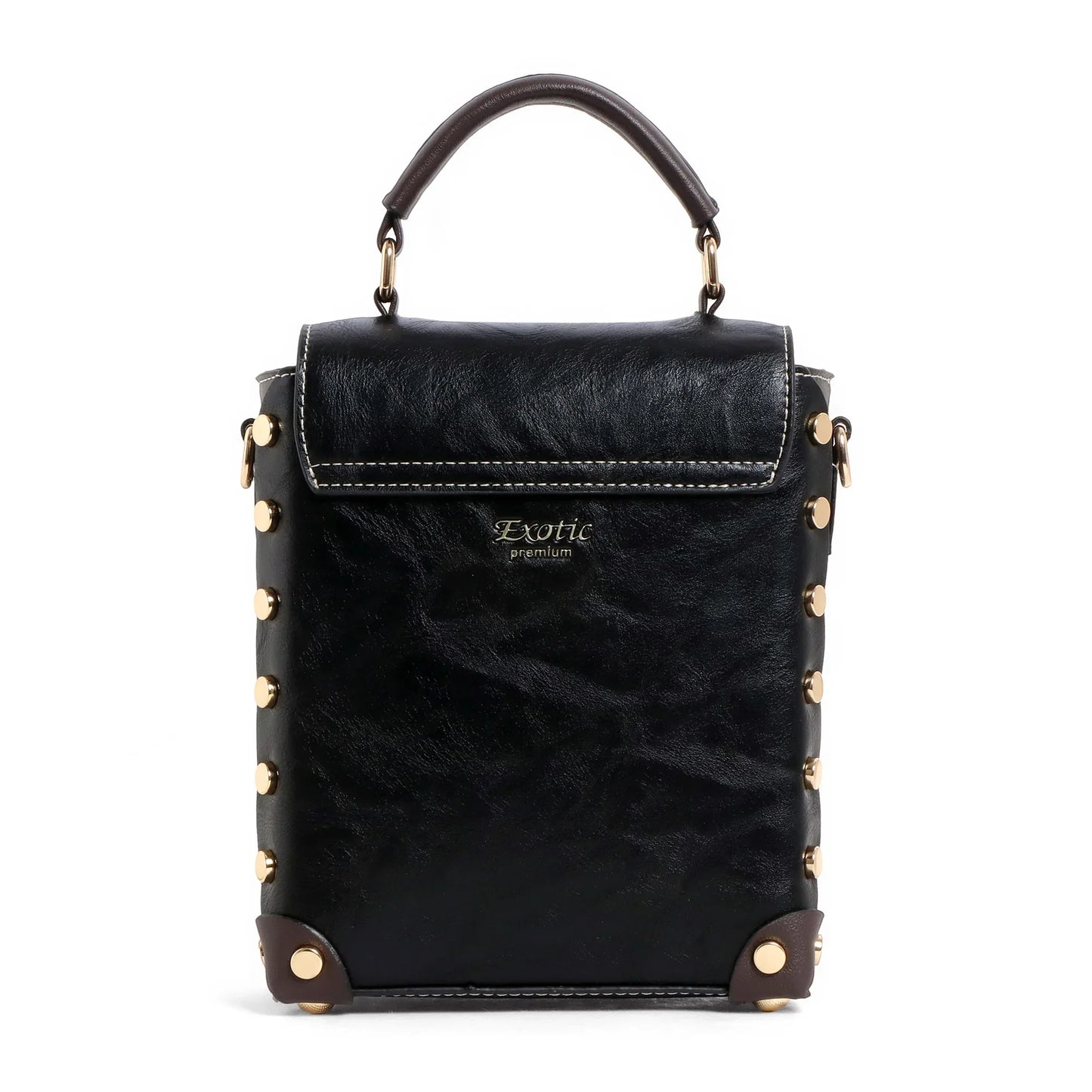 EXOTIC® Grace Luxe Mini Crossbody Bag | Elegant Women’s Handbag with Gold Handle - exoticstore