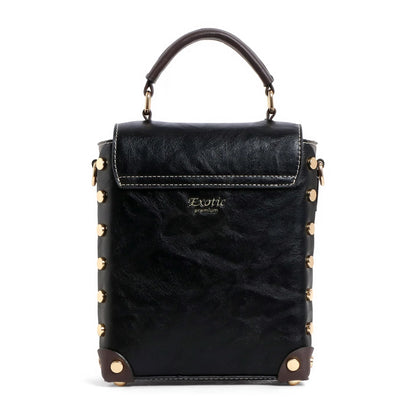 EXOTIC® Grace Luxe Mini Crossbody Bag | Elegant Women’s Handbag with Gold Handle - exoticstore