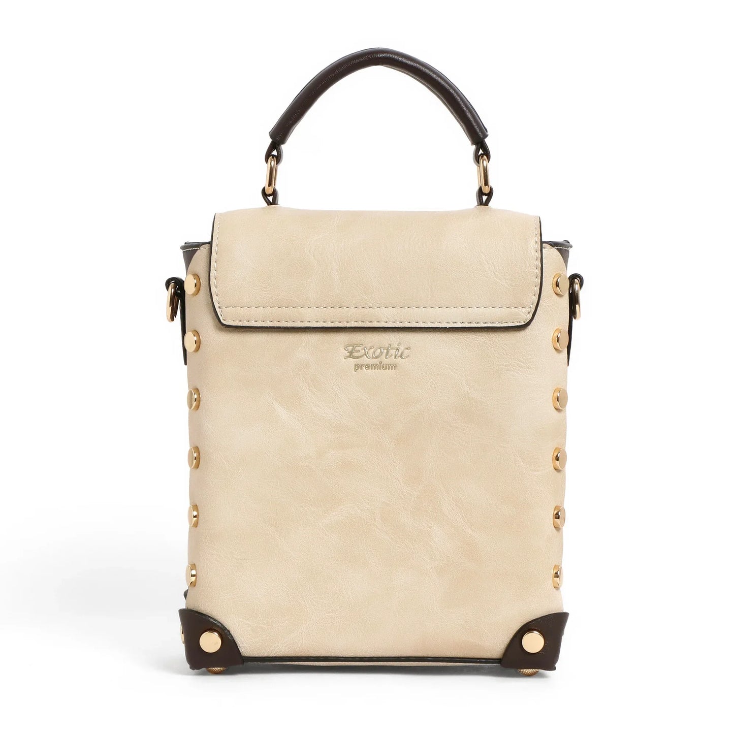 EXOTIC® Grace Luxe Mini Crossbody Bag | Elegant Women’s Handbag with Gold Handle - exoticstore