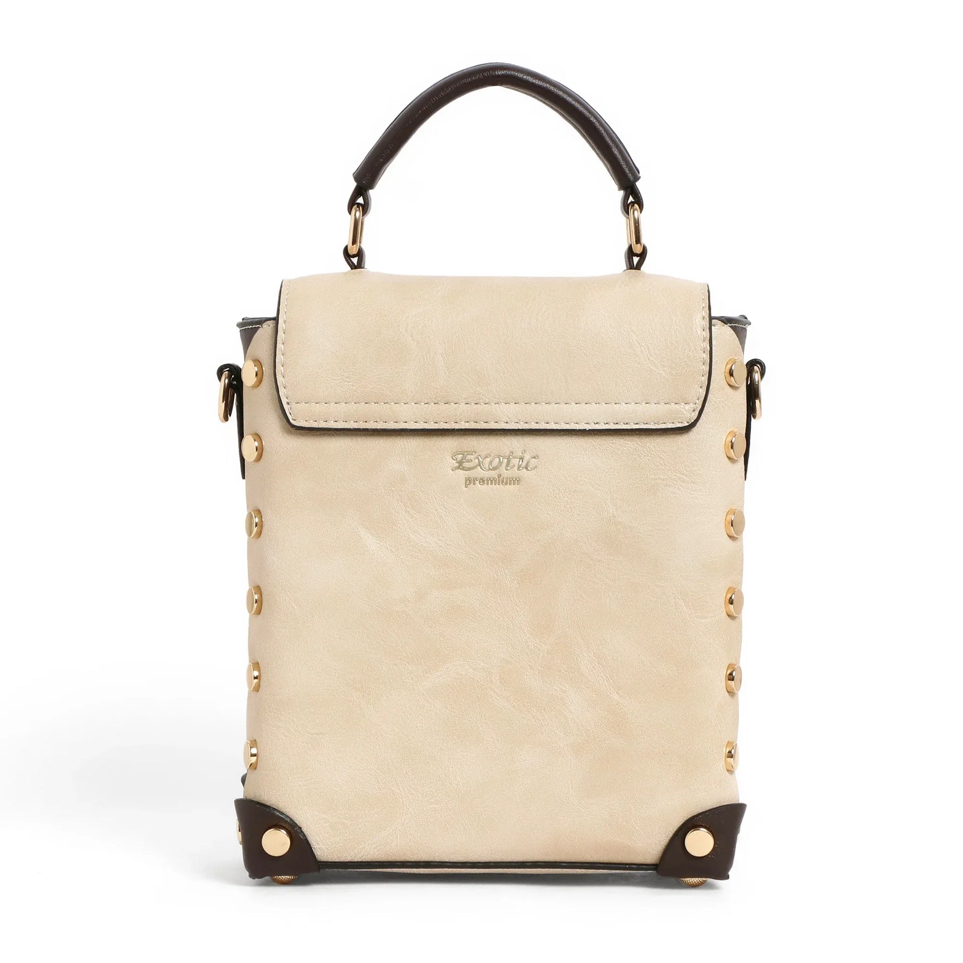 EXOTIC® Grace Luxe Mini Crossbody Bag | Elegant Women’s Handbag with Gold Handle - exoticstore