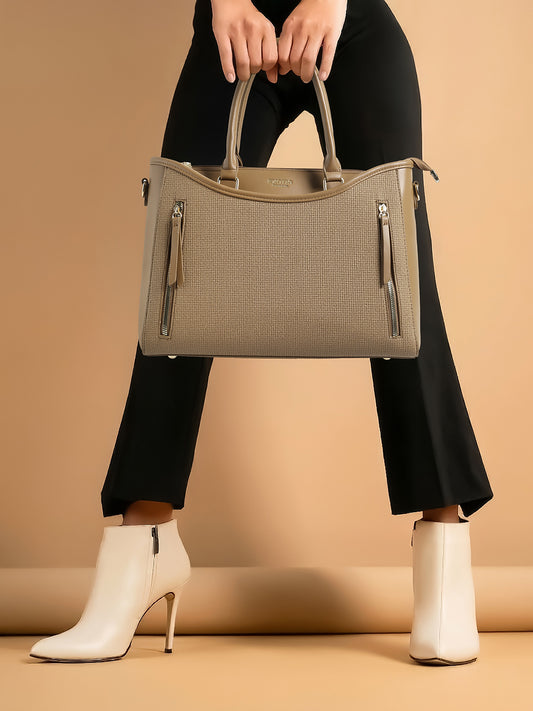Exotic Alvara Tote Bag for Women (Khaki)