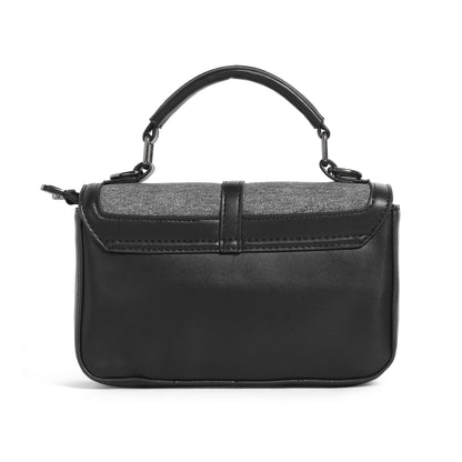 Exotic Denim Textured Cross Body & Handheld Bag