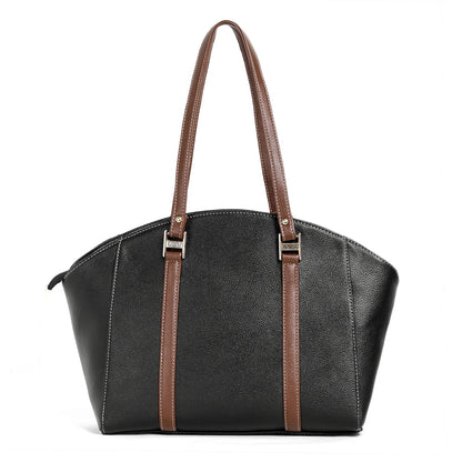 Elegant Dual-Tone Structured Tote Bag - exoticstore