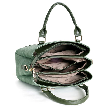 EXOTIC Three section Denim Design, Multipurpose handbag with Shoulder Strap