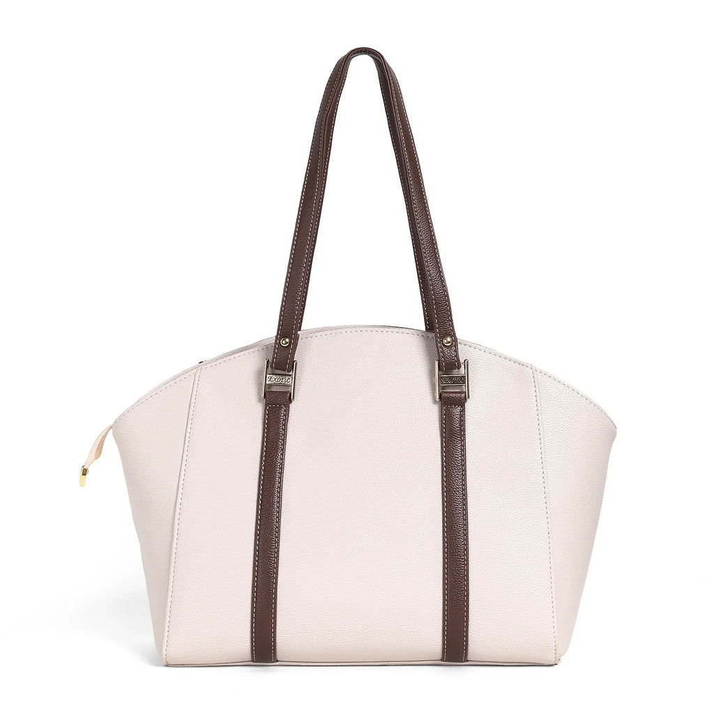 Elegant Dual-Tone Structured Tote Bag - exoticstore