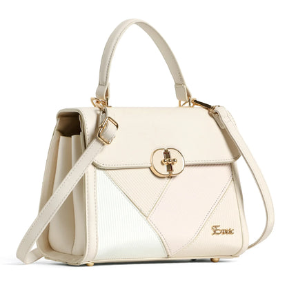 Exotic Elegant Tri-Tone Structured Handbag - exoticstore