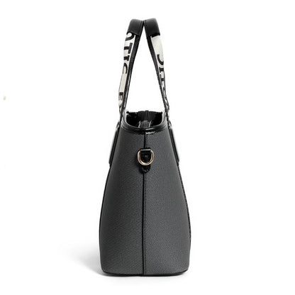 Exotic Premium Logo-Strap Women’s Tote Handbag - exoticstore