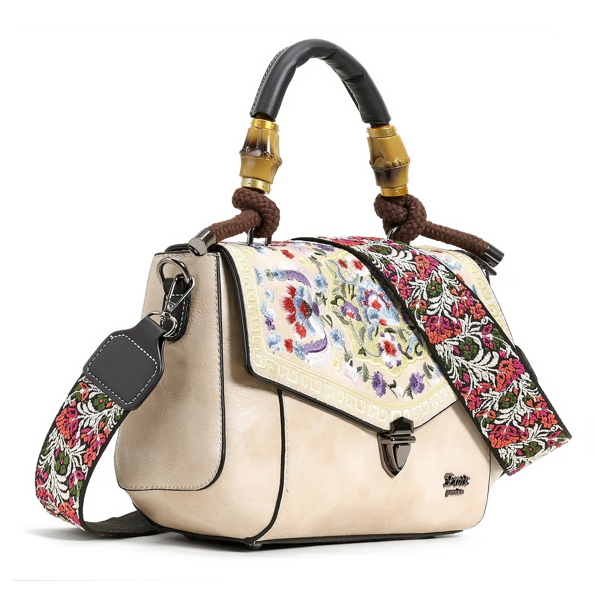 Exotic® Women's Satchel Vintage Retro Embroidery Sling Bag - exoticstore