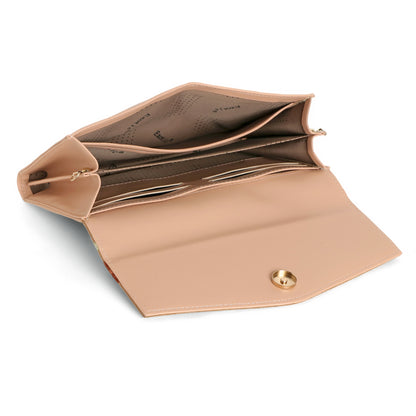 Exotic Women’s Embroidered Floral Wallet Clutch with Detachable Long Strap