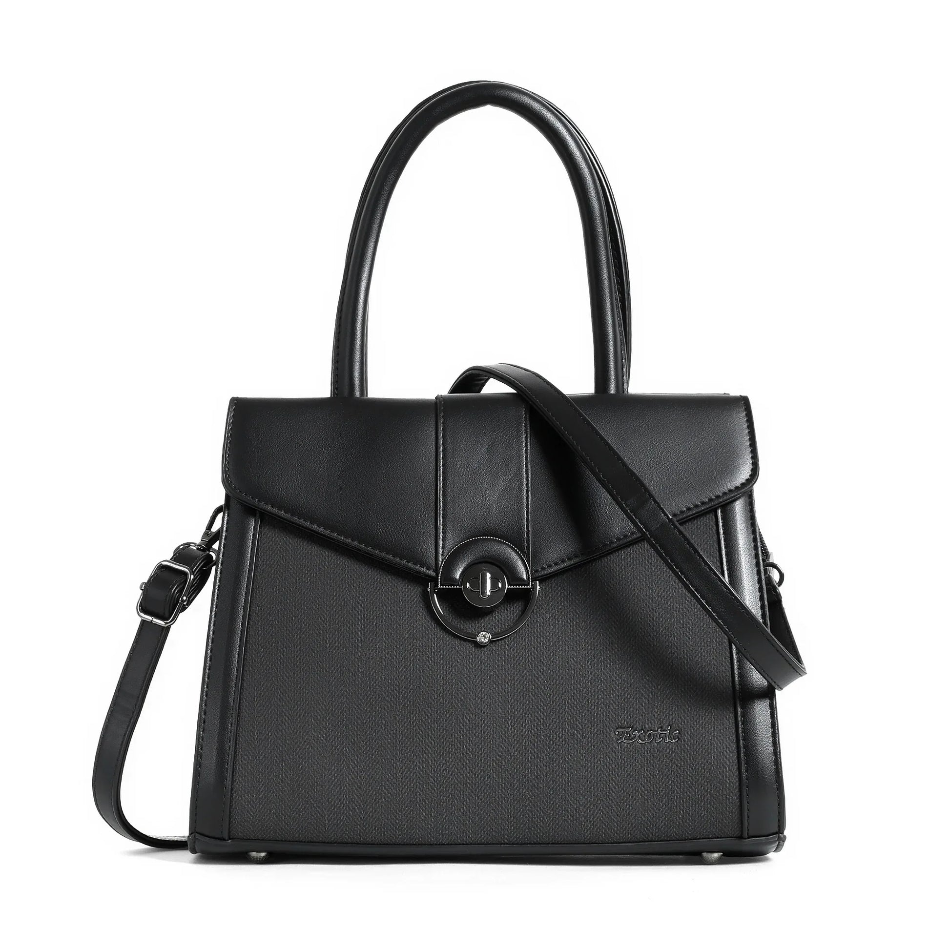 Exotic Stylish Turn-Lock Mini Handbag - exoticstore