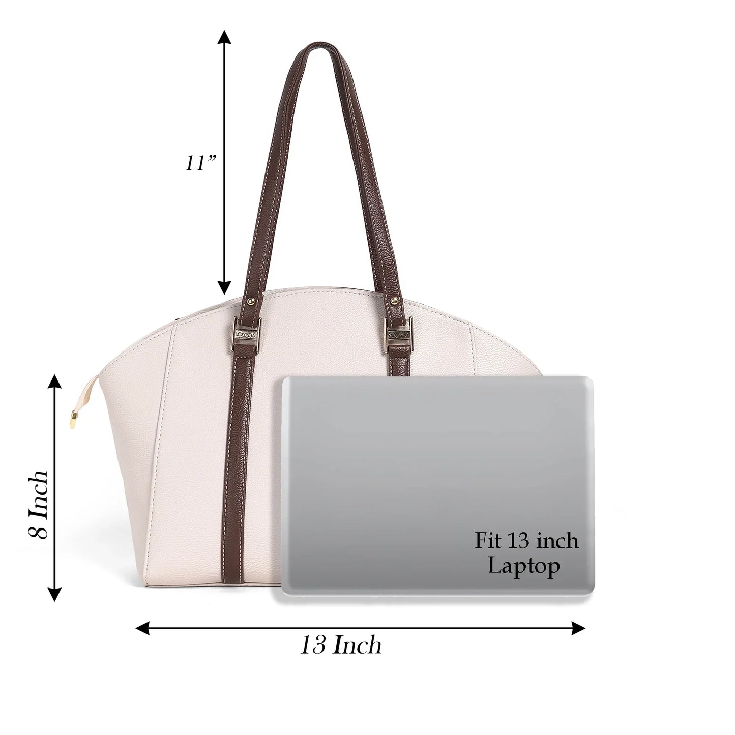 Elegant Dual-Tone Structured Tote Bag - exoticstore