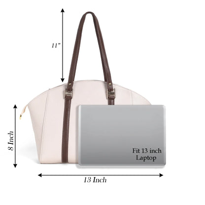 Elegant Dual-Tone Structured Tote Bag - exoticstore