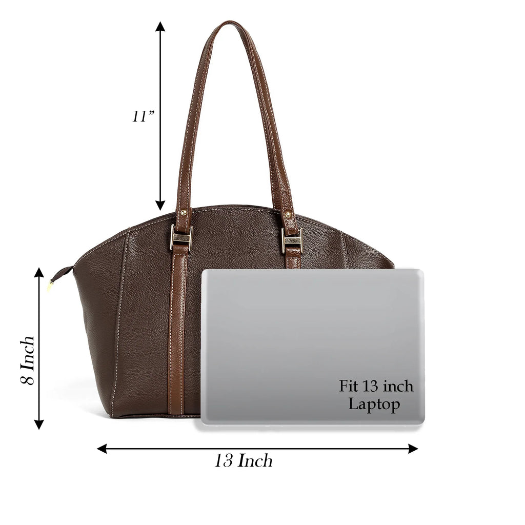 Elegant Dual-Tone Structured Tote Bag - exoticstore