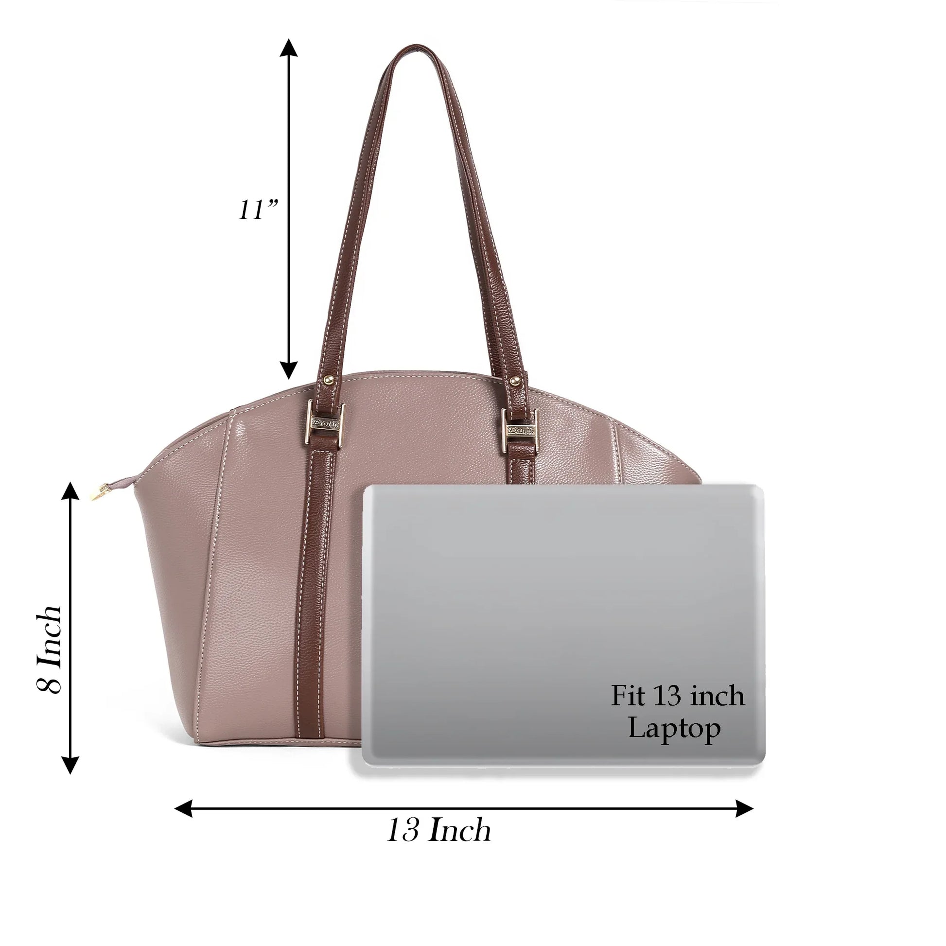 Elegant Dual-Tone Structured Tote Bag - exoticstore