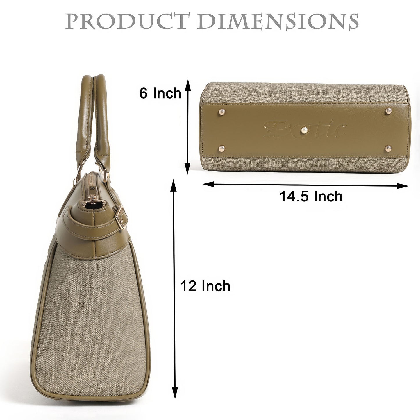 Exotic Women’s Premium Textured Handbag with Detachable Sling Strap | Office & Daily Use