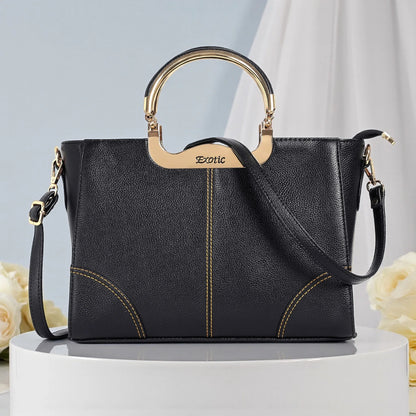 Exotic Signature Gold-Handle Tote - exoticstore