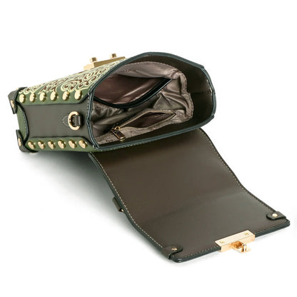 EXOTIC® Grace Luxe Mini Crossbody Bag | Elegant Women’s Handbag with Gold Handle - exoticstore