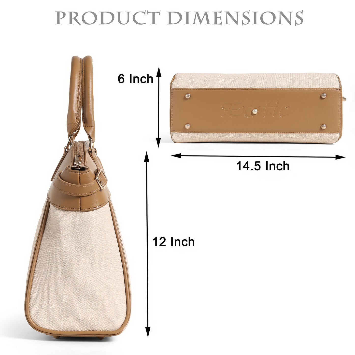 Exotic Women’s Premium Textured Handbag with Detachable Sling Strap | Office & Daily Use