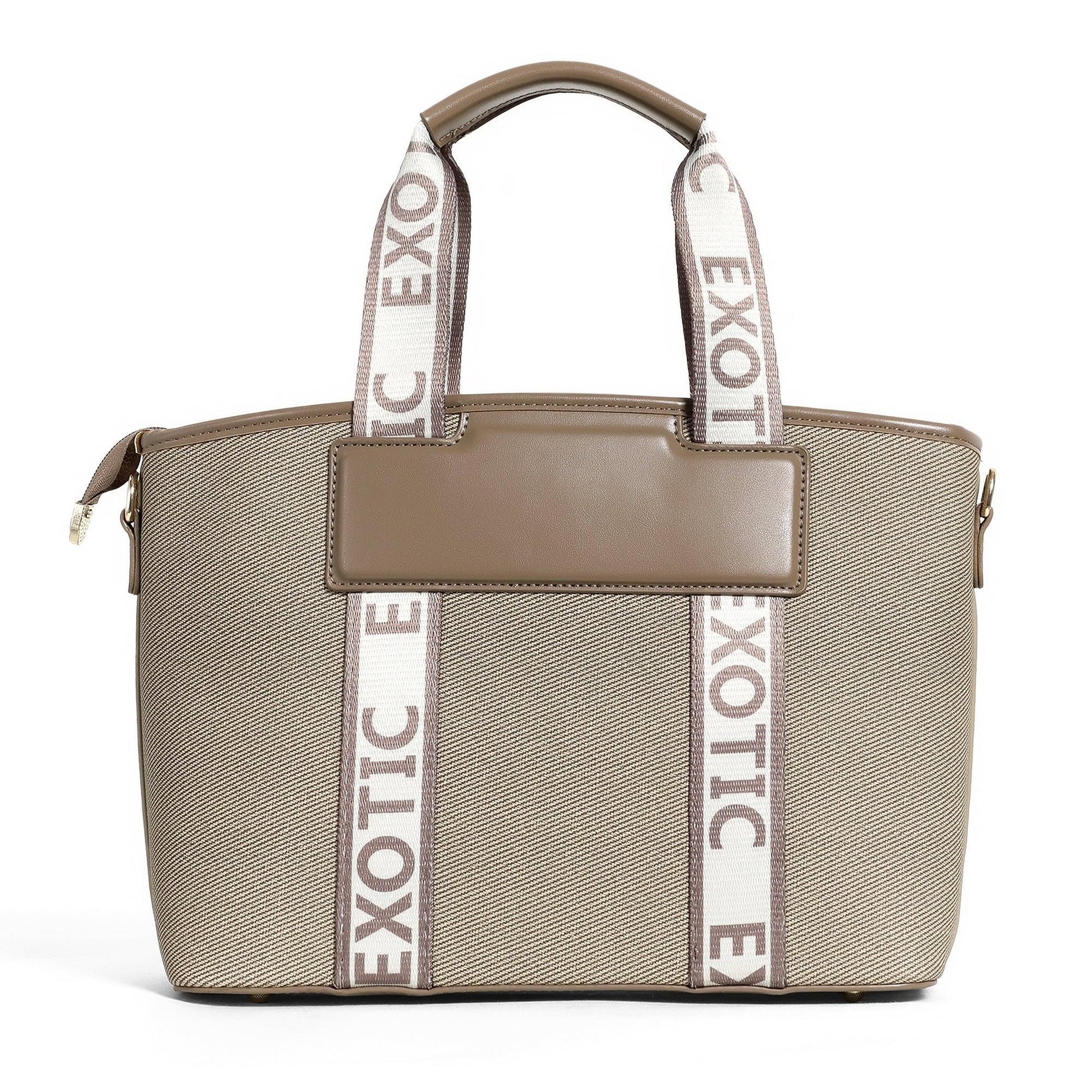 Exotic Premium Logo-Strap Women’s Tote Handbag - exoticstore