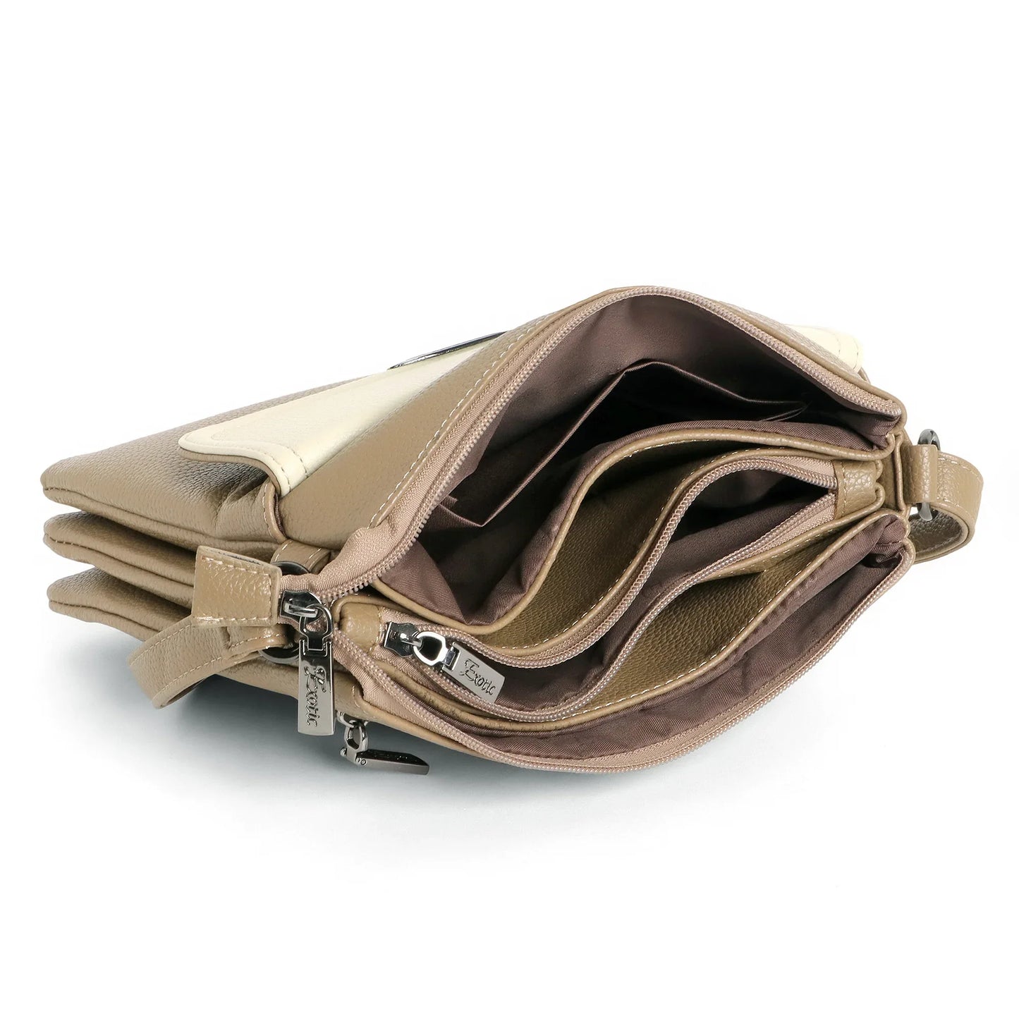 EXOTIC Premium® Dual-Tone Three-Layer Compartment Bag – Stylish & Functional Design - exoticstore