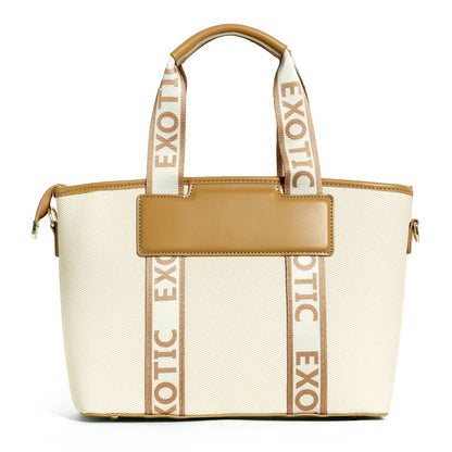 Exotic Premium Logo-Strap Women’s Tote Handbag - exoticstore
