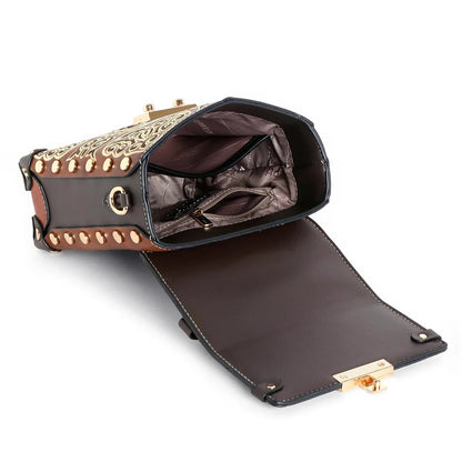 EXOTIC® Grace Luxe Mini Crossbody Bag | Elegant Women’s Handbag with Gold Handle - exoticstore