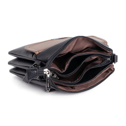 EXOTIC Premium® Dual-Tone Three-Layer Compartment Bag – Stylish & Functional Design - exoticstore