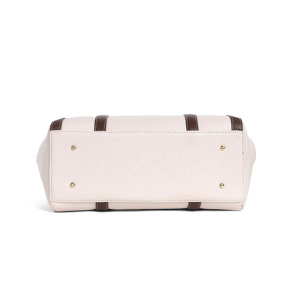 Elegant Dual-Tone Structured Tote Bag - exoticstore