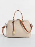Exotic Women's Striped Line Handbag - Exotic Women's Striped Line Handbag