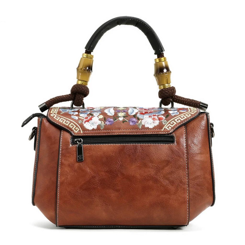 Exotic® Women's Satchel Vintage Retro Embroidery Sling Bag - exoticstore