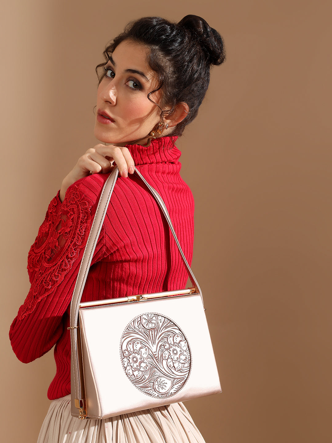 Exotic Aurelia Embossed Clutch for Women