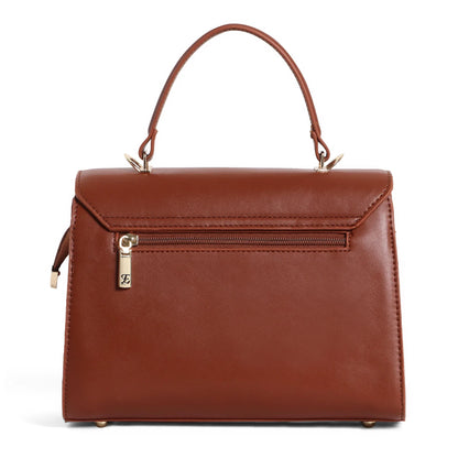 Exotic Elegant Tri-Tone Structured Handbag - exoticstore