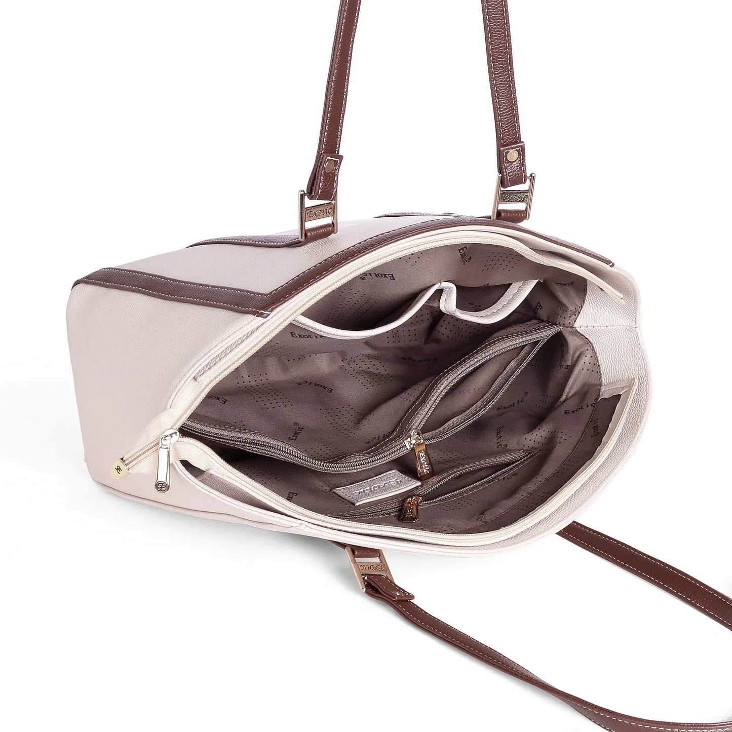 Elegant Dual-Tone Structured Tote Bag - exoticstore