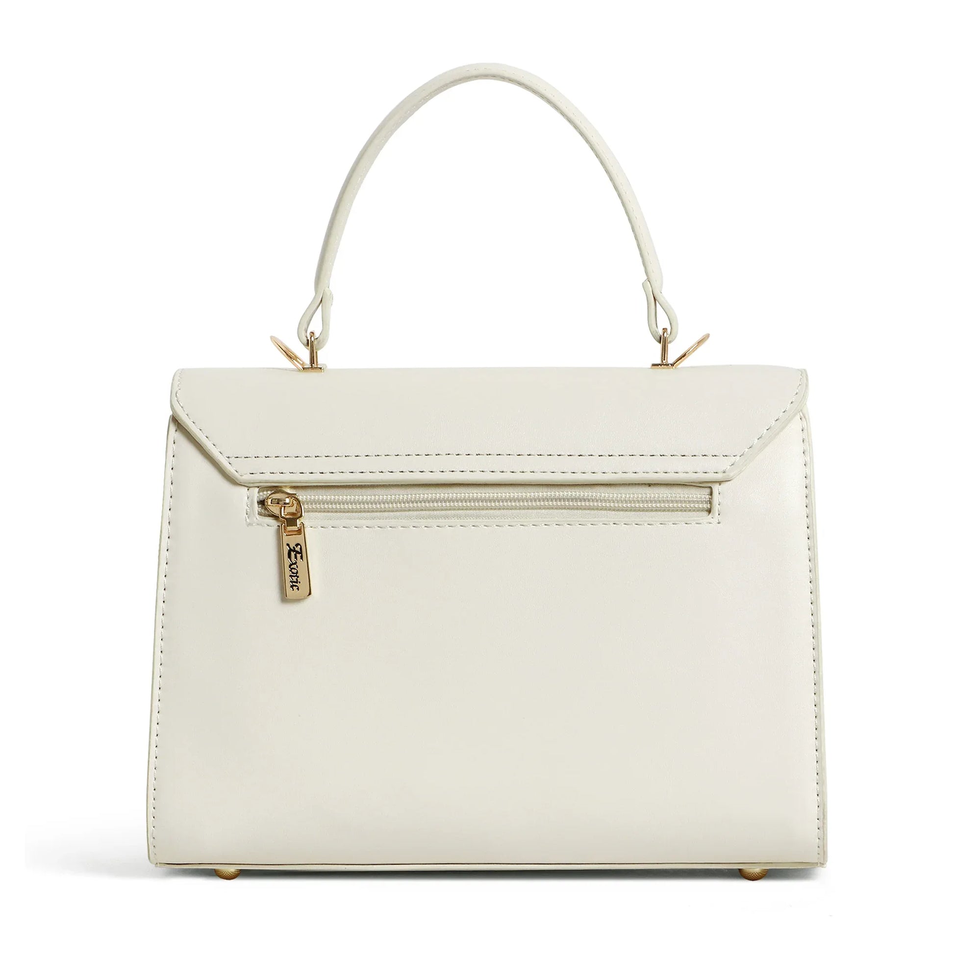 Exotic Elegant Tri-Tone Structured Handbag - exoticstore