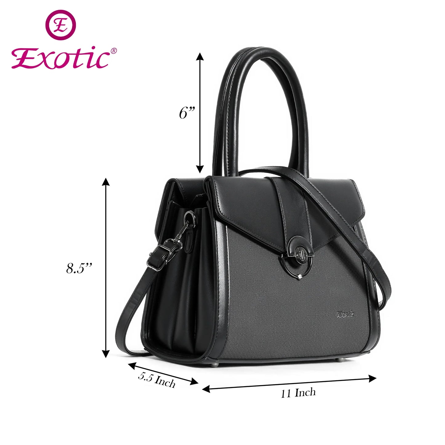 Exotic Stylish Turn-Lock Mini Handbag - exoticstore