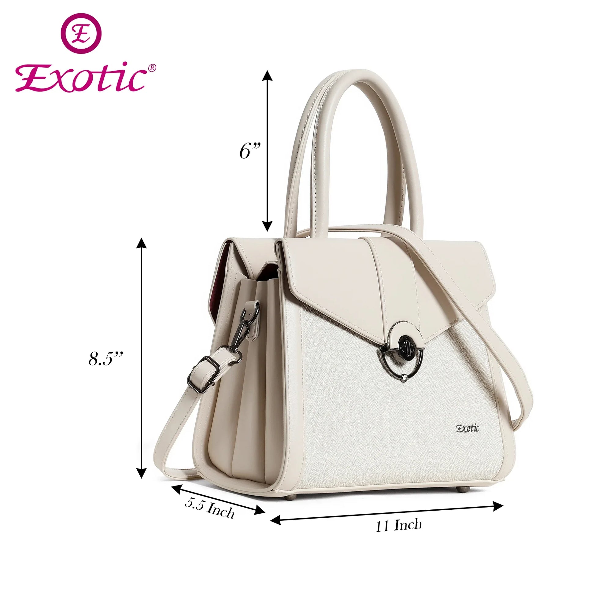 Exotic Stylish Turn-Lock Mini Handbag - exoticstore