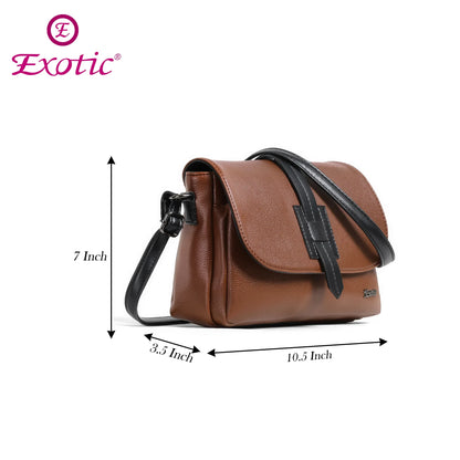 Exotic Two-Tone Crossbody Bag - exoticstore