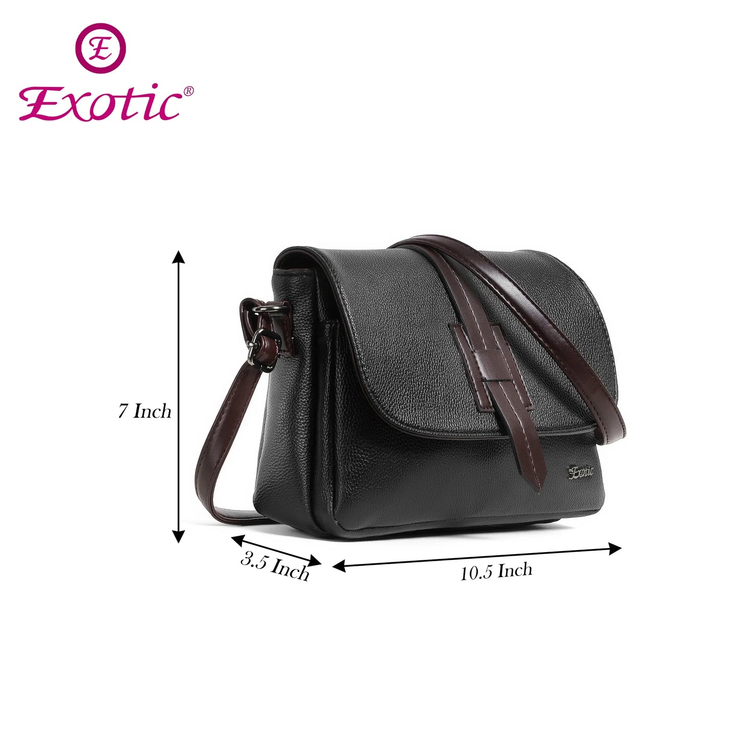 Exotic Two-Tone Crossbody Bag - exoticstore