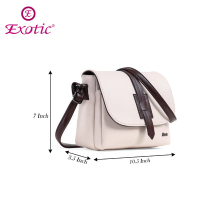 Exotic Two-Tone Crossbody Bag - exoticstore