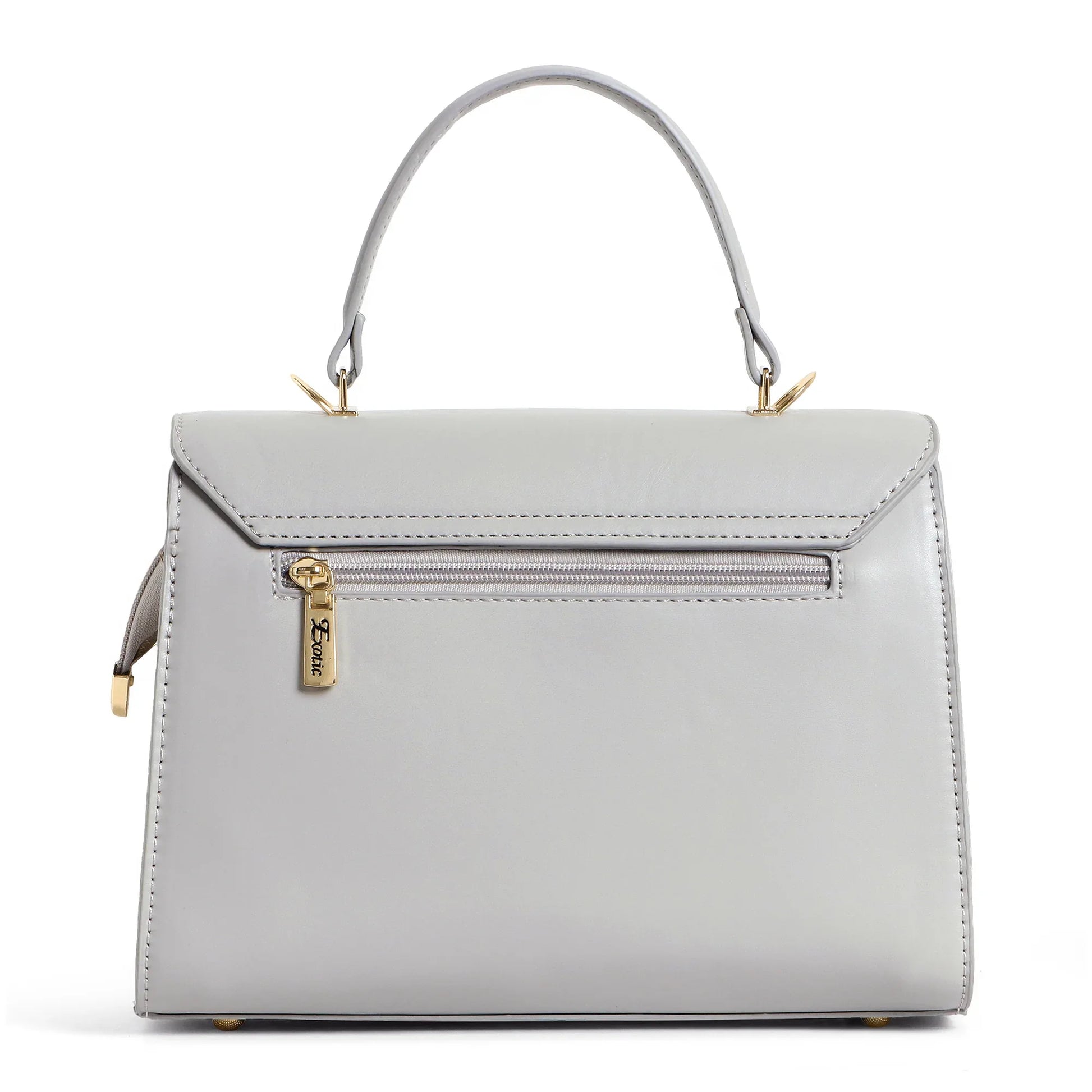 Exotic Elegant Tri-Tone Structured Handbag - exoticstore