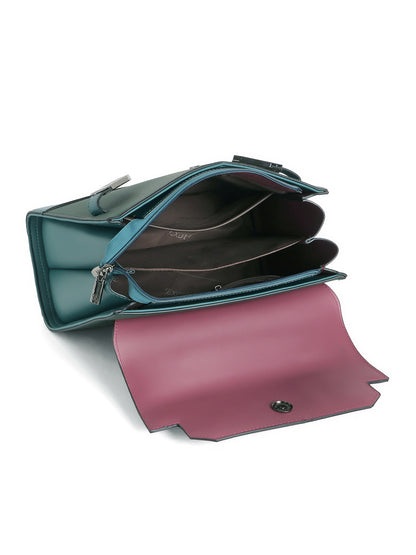 Exotic Dualtone Textured Handbag