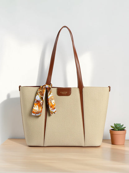 Exotic Premium Serelle Weave Structured Tote Bag