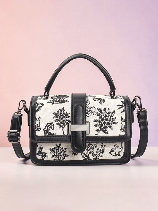 Exotic Rosetta Structured Sling Bag for Women