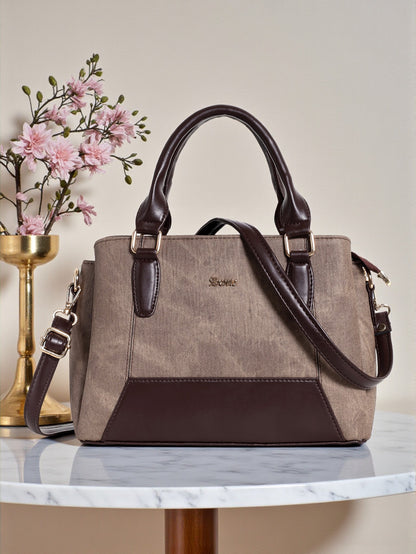 Exotic Three section Denim Bag