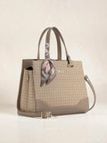 EXOTIC Charme Houndstooth Dual Tone Sling cum Handbag - EXOTIC Charme Houndstooth Dual Tone Sling cum Handbag