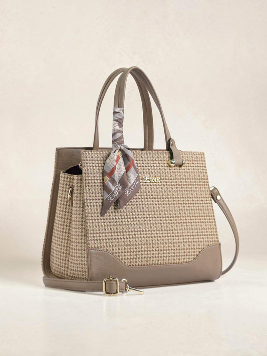 EXOTIC Charme Houndstooth Dual Tone Sling cum Handbag